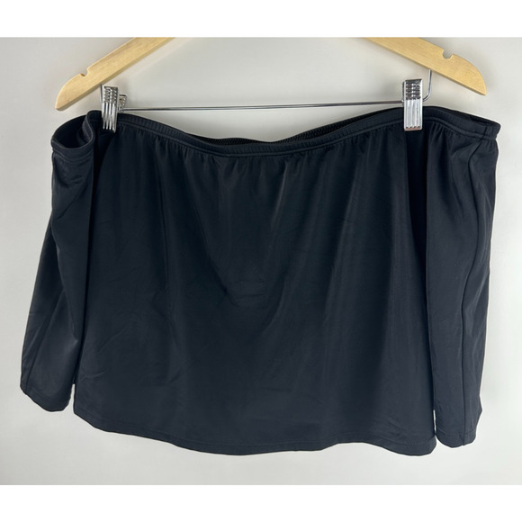 NWT Swim by Cacique Lane Bryant Swim Skort Shorts + Skirt Black Plus Size 28 - Picture 8 of 8